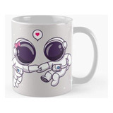 Taza X4 Pareja Astronauta Calidad Premium