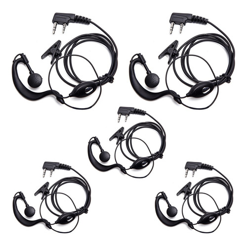 5pcs Auriculares Manos Libres Radio Para Walkie Talkie 