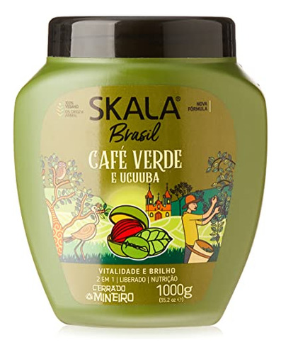 Skala Café Verde Crema Para El Cabello-crema De Pe