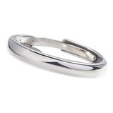 Anillo Argolla Boda Plata Ley 925 Real Liso Alianza Simple