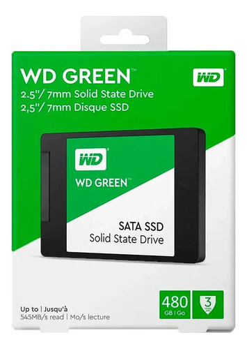 Disco Ssd Wd Green 480gb Sata3 Pc/notebook