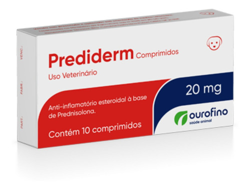 Prediderm 20mg Caixa Com 10 Comprimidos Anti Inflamatorio