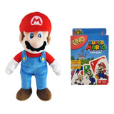 Peluches Super Mario Bross 25 Cms + Carta De Uno Mario