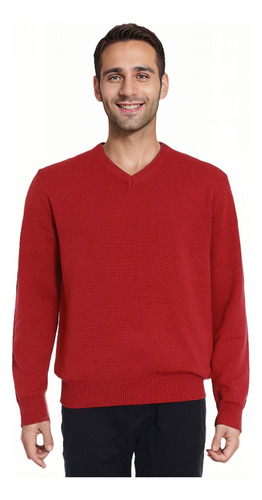 Sweater Hombre Básico Rojo Fashion's Park