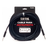 Kotik Cable Para Instrumento Flexi 6m Negro