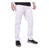 Pantalón Blanco Clásico Hombre - Tallas 38 A 50