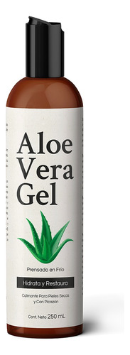 Gel De Aloe Vera 99.85% Puro Con Algas Marinas 250 Ml