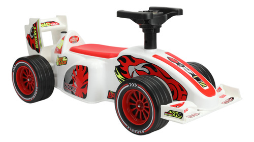 Carrinho Rolimã Infantil Branco Menino Menina  Volante Kart