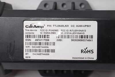 Cal Amp 4g/lte/3g Cat 1 Gps Bt Wifi Tracker Ttu3640law Ttf