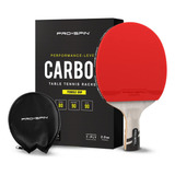 Paleta De Ping Pong Pro Spin Fl (concave) Fibra De Carbon