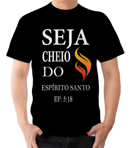 Camiseta Camisa Cristã Conjunto 2 Camisetas Preta E Vermelha