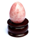 Huevo De Piedra Preciosa De Cuarzo Rosa Natural Azabache De.