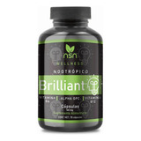 Nsn Brilliant Nootrópico | Ginseng Panax Vitamina B6 Y B12 Sabor Sin Sabor