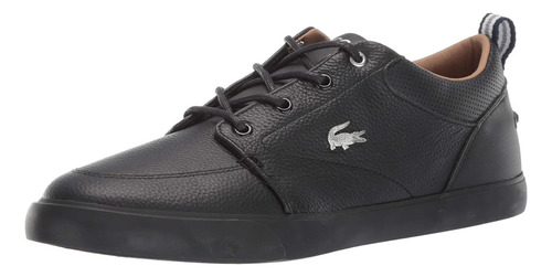 Tenis Lacoste Bayliss Original Casual Hombre Negro Piel Prom