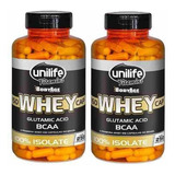 Kit 2 Whey Protein 100% Isolada - Unilife - 250 Cápsulas Sabor Nenhum