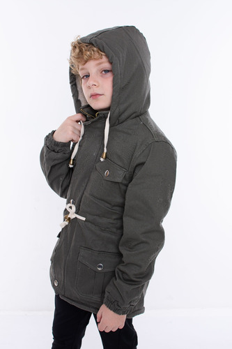 Campera O Parka Niño/nene Con Corderito Talles Reales