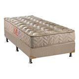 Cama Box Solteiro: Colchão D33 Paropas  Pasquale+base Crc S