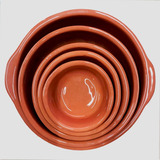 Cazuela De Barro 13 Cm Ceramica Esmaltada Vasija Locro Dip