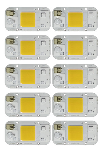 Led Chip Cob 50w Cultivo Indoor Cálido/full Spectrum X10