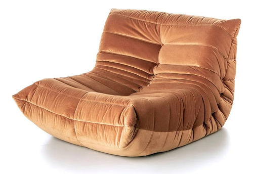 Sillon + Apoya Piernas Togo Velvet Tabaco Landmark 