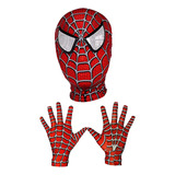 Máscara Y Guantes De Cosplay De Spiderman Miles Morales, Col