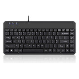 Teclado Perixx Periboard-409h Mini Con Cable/negro