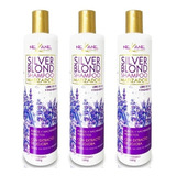 Silver Blond Shampoo Matizador Libre De Sal Y Parabenos 3 Pz