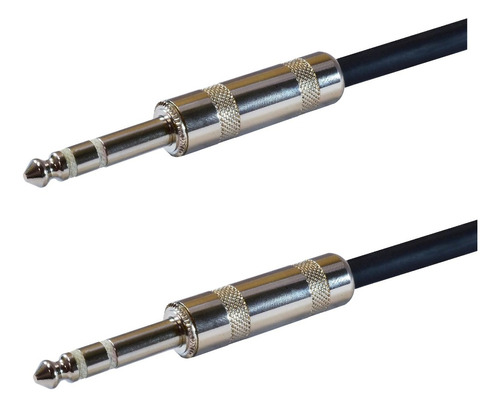 Cable Plug A Plug Trs Para Monitores 6.3mm De 15 Metros.