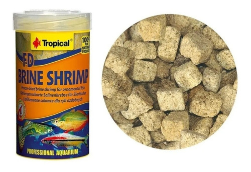 Ração Tropical Fd Brine Shrimp 8g - Artêmias Liofilizadas