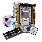 Kit Gamer Placa Mãe X99 Qiyida Ed4 Xeon E5 2660 V4 32gb + Co