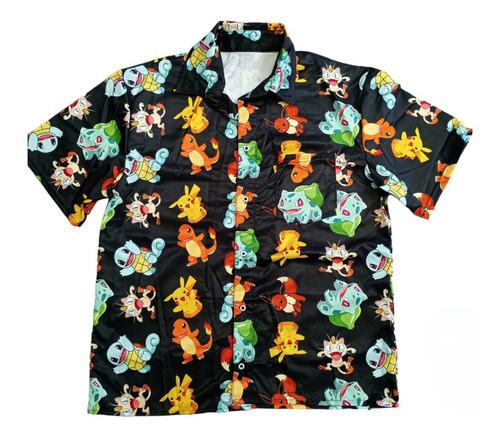 Camisa Hawaiana Pokémon Anime. Regalo 