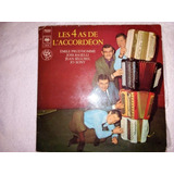 Les 4 As De L'acordeon (album)+libro Vinyl Francia 1970 Vg+