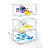 Cajas De Zapatos Apilables De Plastico Transparente, Paquete
