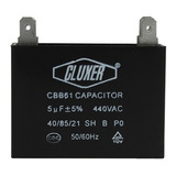 Capacitor De Ventilador, 5mf, 440vac +-5 %,50/60 Hz, Cluxer
