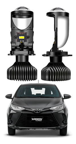 Kit Lupa Led Proyector Luz Baja Y Alta Toyota Yaris Premium