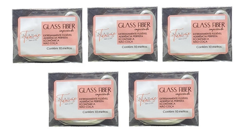 Kit 5 Fibras De Vidro Glass Fiber 10 Metros Femme Nails 