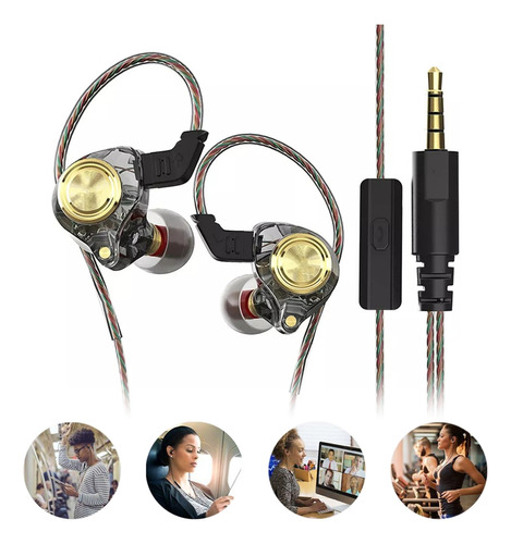 Audífonos In-ear Alámbrico Con Micrófono Para 3.5mm Jack