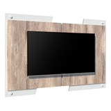 Panel Para Lcd Led Rack Modular Mueble Organizador H/40 Color Marrón