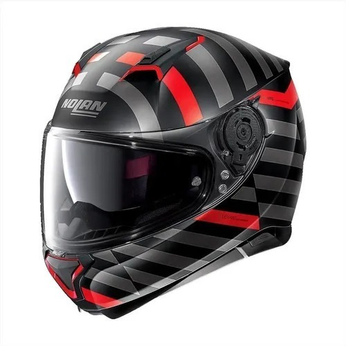 Casco Moto Nolan Integral N87 Shockwave Rojo Doble Visor Rpm