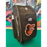 Maleta De Beisbol Tipo Backpack Equipos Orioles Anaranjada