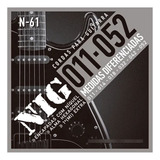 Encordoamento Guitarra Níquel Nig N-61.011 + Palheta Brinde