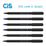 Caneta Esferográfica Pentonic 0,7 Cis - Kit C/ 6 Azuis