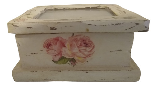 Caja De Té Vintage Shabby Chic Reciclada X4 (madera)
