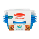 Set De 4 Recipientes Rubbermaid Con Tapa, 2.9tz, 669ml