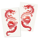 Dragon Sticker Resistente Al Agua Sol Para Auto Moto Colores