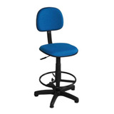 Cadeira Caixa- Alta Modelo Secretaria Corino Azul-royal 