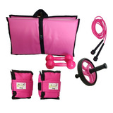 Kit Colchonete + Caneleira 3kg +halter 3kg + Corda + Roda 