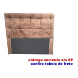 Cabeceira Painel Estofada Em Tecido Suede Par Cama Box Casal