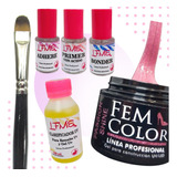 Kit Inicial Construccion Uñas Gelificadas Fem Color Lefemme 