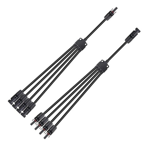 Par Conector Mc4 4 A 1, Con Extensión,  Oferta !!